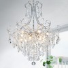 WUZUPS Crystal Chandelier 10-Light Pendant Ceiling Light Modern Lighting Fixture