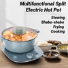 GOVNPJ Shabu Shabu Pot Electric, 3L Electric Hot Pot with