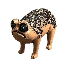 Aguoqwen Grumpy Frog Toad Statue,Angry Toad,Resin Figurine African Rain Frog Statue for Home Office Garden Bathroom Bookshelf Home Decor Animals