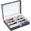 ProCase 8 Slots Sunglasses Organizer, 1 Layer Sunglass Case, Leather