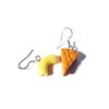 Mac and Cheese Dangle Earrings - Tiny Food Jewelry -