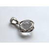 [World Accessories Carmelo] Hexagram Lucky Star Crystal Crystal Pendant Silver