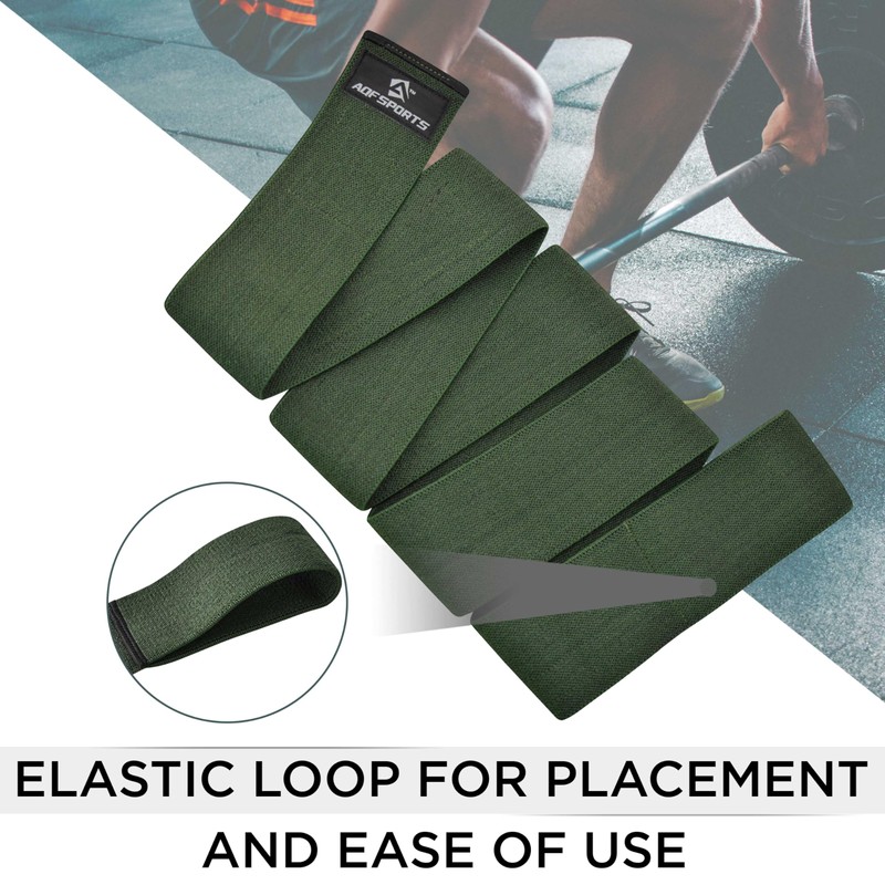 AQF Knee Wraps Weight Lifting Bandage Heavy Duty Elasticated Support