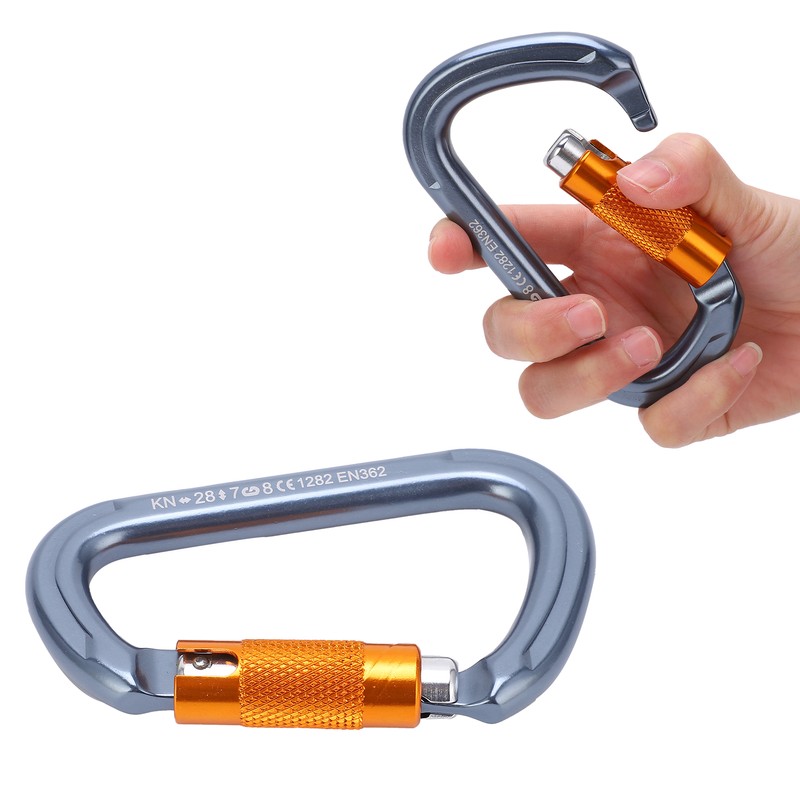 Climbing Carabiner NonSlip Heavy Duty Durable Carabiner Clip Climbing for