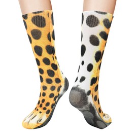 FreeNFond Funny Animal Paw Socks Gag Gifts for White Elephant Gift Exchange