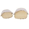 2Pcs Food Serving Tent Basket Fly Skeeter Insect Resistant Bamboo