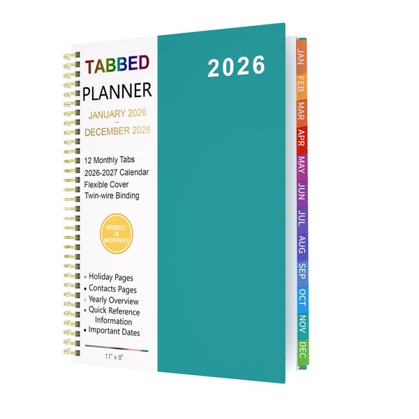2026 Planner Weekly and Monthly - From January to December