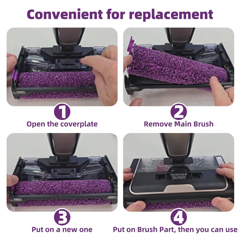 LOriom 3PCS SD201 Roller Brush Replacement Kit for Shark Steam