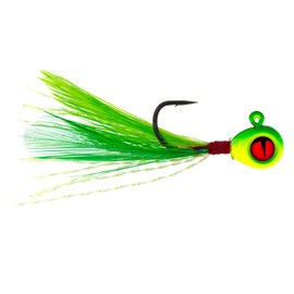 Northland Fishing Tackle Tungsten Crappie King Fly Jig for Crappie, Bluegill, & Other Panfish, 1/8 Oz, Parakeet, 2 Jigs Per Pack