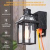 Porch Lights with GFCI Outlet, Dusk to Dawn Outdoor Lights