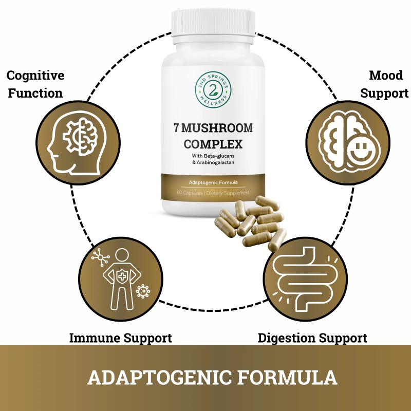 2nd Springs Organic Mushroom Complex - 7 Mushroom Blend Immune