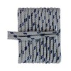 FeetPeople Round Shoe Laces for Boots/Shoes, Grey With Navy Chip,