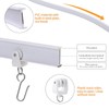 5 Meters (16.4FT) Flexible Bendable Ceiling Curtain Track,Room Divider, Window