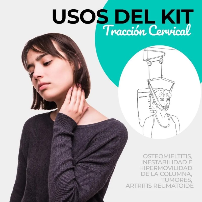 Kit De Tracción Cervical | Relajador De Cuello Soporte