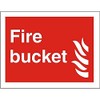 Seco Fire Bucket & Fire Sign 300mm x 200mm 1mm