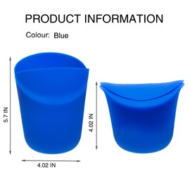 Fglmctsh The Original Microwave Popcorn Popper, Silicone Popcorn Maker Collapsible Bowl BPA -Free, Hot Air Popcorn Maker, No Oil Required (Blue, 1)