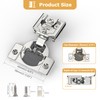 Furniware 2 Pieces Soft Closing Cabinet Hinges, 3/4" Overlay Cabinet
