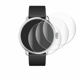 Savvies (4 Pack Full-Screen Protection Film compatible with Withings ScanWatch 2 (38 mm) Full Cover Screen Protector 3D Curved [Edge to Edge]