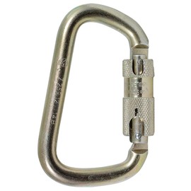 PeakWorks V860120 Carabiners, Zinc Plated Steel, 1" Gate Openning