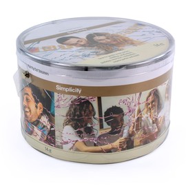 Simplicity 50-10010 Pink Foil No-Mess Celebration Pop-Out Streamers Pack of 14