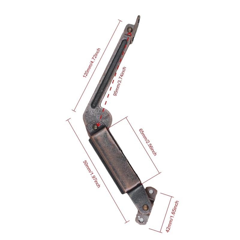 HZyizhihang 1 Pair of Self-Balancing Lid Support Hinges, Left and