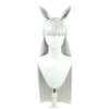 osseoca Gold Ship Cosplay Wig Silver gray with ears
