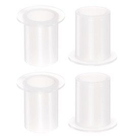 QUARKZMAN Flanged Sleeve Bearing 13 mm Bore 16.1 mm AD 22.1 mm Length Nylon Bushings for Shaft White Pack of 4