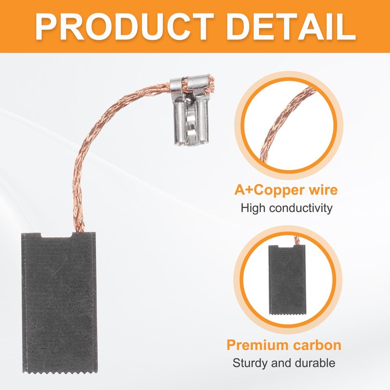 sourcing map 2 Pack A69 Carbon Brushes Set Replaces 23x12.5x6mm