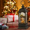 Wondise Lighted Musical Snow Globe Lantern with 6 Hour Timer,