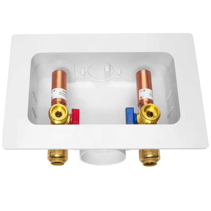 EFIELD Premium Washing Machine (Laundry) Outlet Box with Center Drain,