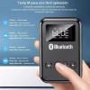 Transmisor Receptor Bluetooth 5.0 QYJU Aux Jack 3.5mm Negro Para