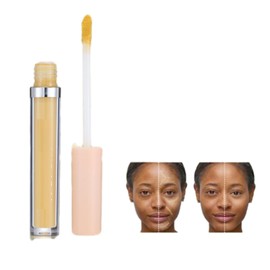 MAEPEOR Liquid Conceal Contour 7 Colors Cream Lightweight Liquid Concealer Contour Makeup for Concealing Blemishes, Brighten Dark Circles (Color 07 Yellow)