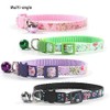 CHUKCHI 4 Pcs Cat Collars Safety Quick Release with Bell-Adjustable