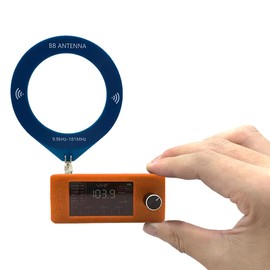 GETBSTOOP SI4732 Radio, Portable AM FM Pocket Mini Radio 1.9inch IPS Screen All Band Radio Receiver with Antenna HF SW MW VHF 0.5-108mhz Radio for Yard Work, Walking