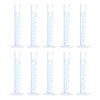sourcing map Plastic Graduated Cylinder, 50ml Measuring Cylinder, Test Tube