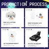 OKBA 5 PCS Sublimation t Shirts Blanks Polyester Shirts Short