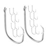 WOONEKY Enhanced Catch Rate 50pcs Stainless Steel Hooks for Catfish