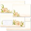 Briefumschläge Blumen & Blüten, PFINGSTROSEN 10 Briefumschläge (mit Fenster) DIN