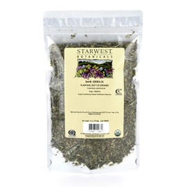 Starwest Botanicals Organic Plantain Leaf Cut & Sifted, 4 Ounces