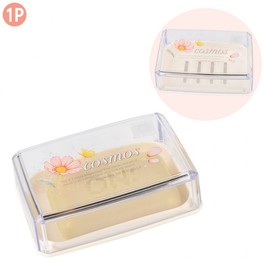 cosmos transparent lid soap box 3ea