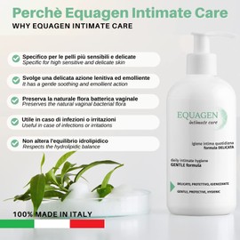 Equagen Intimate Gentle Care Cleanser Ideal for Sensitive Skin and in case of Irritation or Infection - 250 ml bottle