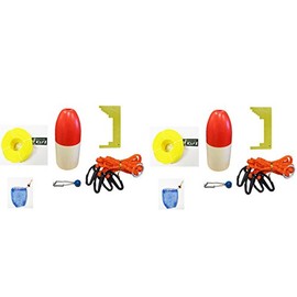 KUFA Crabbing Accessory Kit (100' Poly Rope with Line Weight, Clipper, Bait Bag & 11" Float)