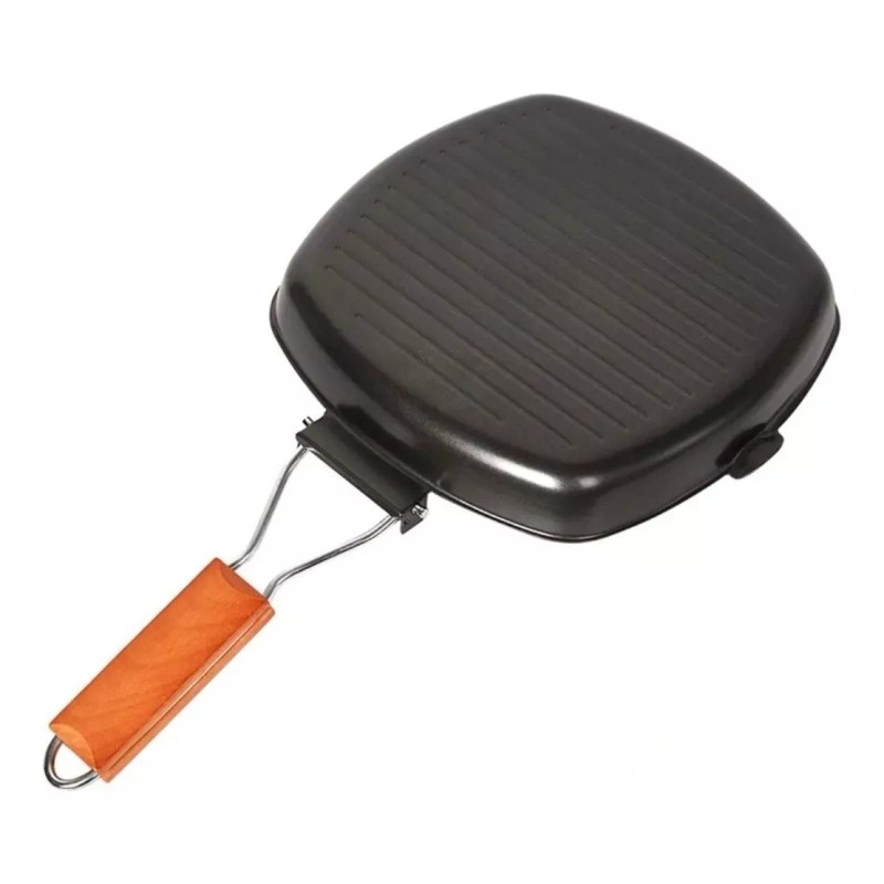 Misorel Sarten Square Parrilla Comal Grill 24 Cm Plegable Cocina