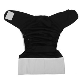 Washable Adult Cloth Diaper Nappy Reusable Breathable Incontinence Nappies Underwear for Men Women Black