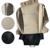 SHTLYH Driver Bottom Microfiber Leather Perforated Seat Cover Fit for