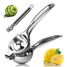U Chef Exprimidor de Limón, Extractor para Limón, Exprimidor Cítricos, Exprimidor Manual, Prensa de Mano de Limón de Metal, Herramienta de Barra Exprimidora de Lima, Prensa Manual de Cítricos