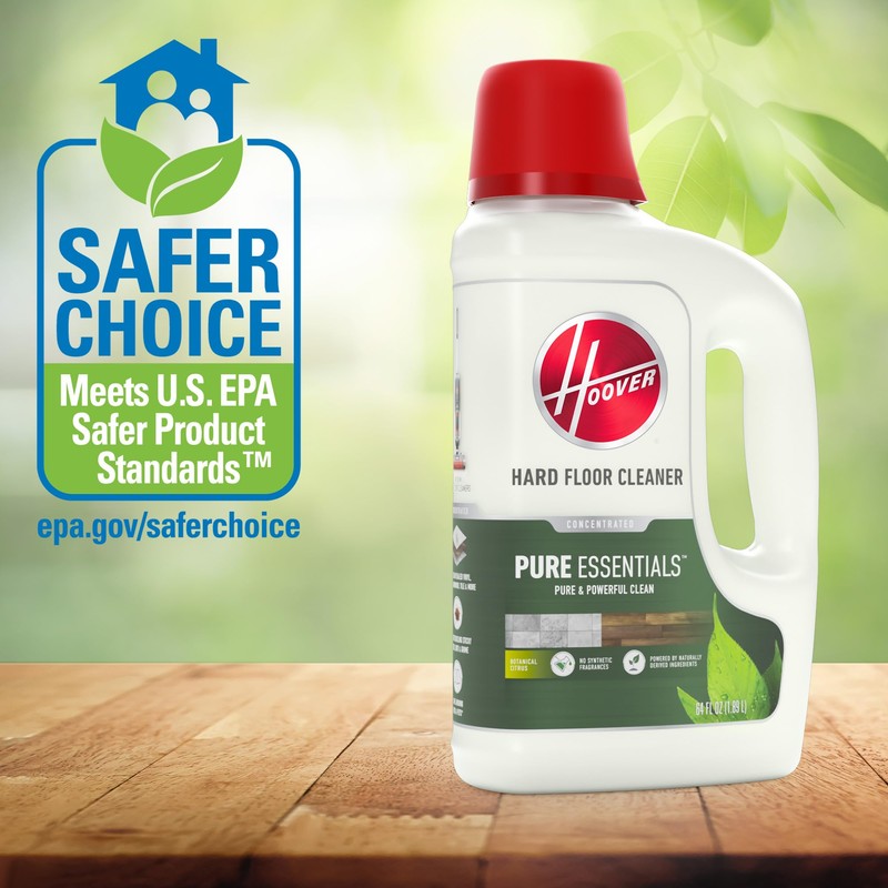 Hoover 64 oz Pure Essentials Hard Floor Cleaner Solution, for