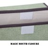 NCRGB Pack of 2 Fabric Foldable Storage Boxes with Lid,