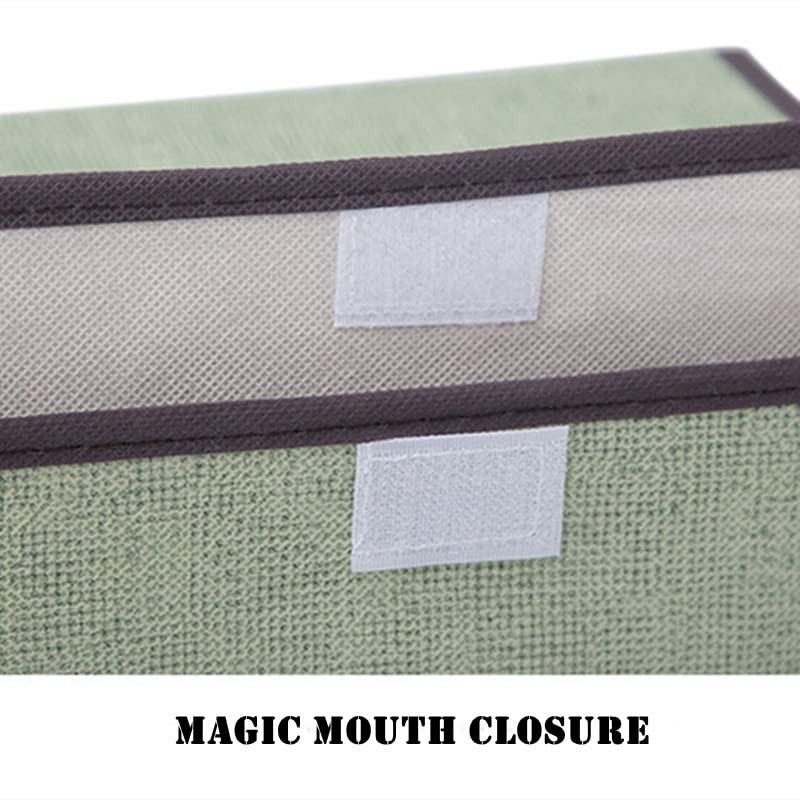 NCRGB Pack of 2 Fabric Foldable Storage Boxes with Lid,
