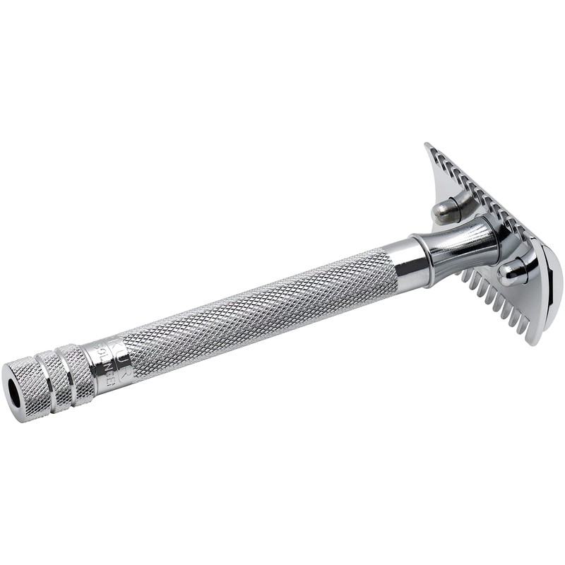 MERKUR 25C Double Edge Safety Razor in Bright Chrome with